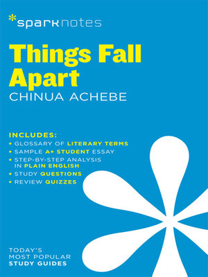 cover image of Things Fall Apart SparkNotes Literature Guide